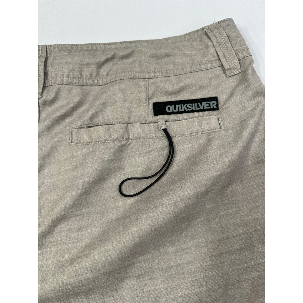 Quiksilver Amphibians Hybrid Shorts Mens 36 Tan Khaki Walk Board Shorts 101374T - Picture 10 of 10